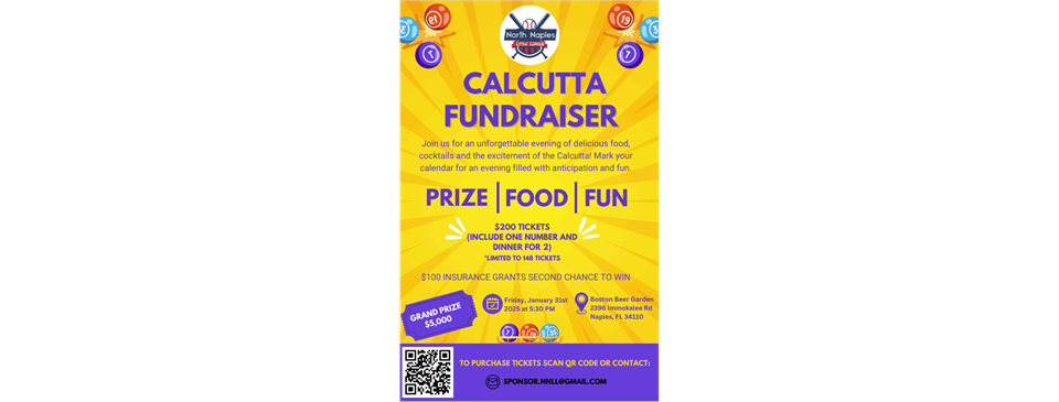 2025 Calcutta Gala - NNLL's New Fundraiser